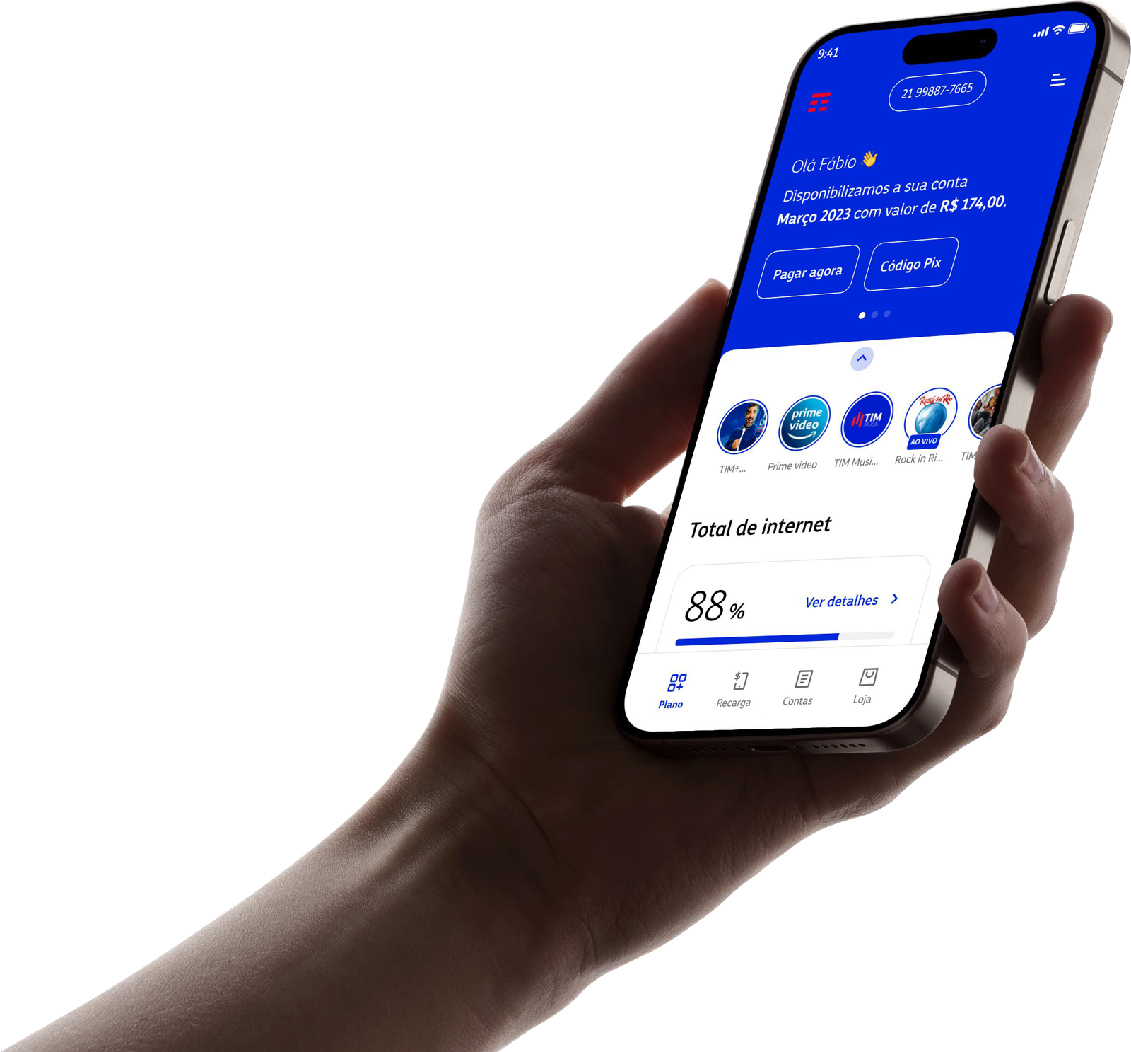 Meu TIM — app redesenhado